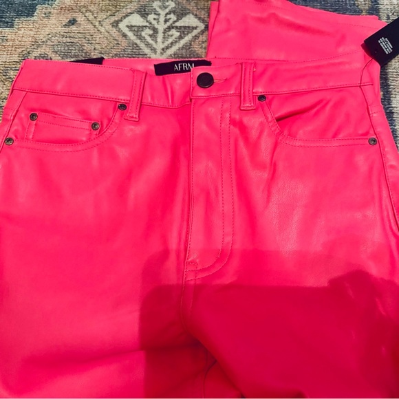 AFRM Heston Faux Leather Pant - Picture 4 of 5